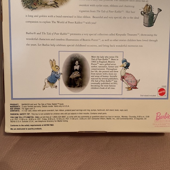 Barbie The Tale of Peter Rabbit Collector Edition - Picture 5 of 15